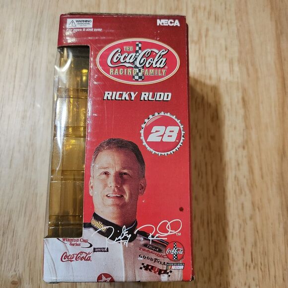 VINTAGE! Ricky Rudd Coca Cola Racing Bobblehead  Original Box NASCAR - Picture 5 of 6